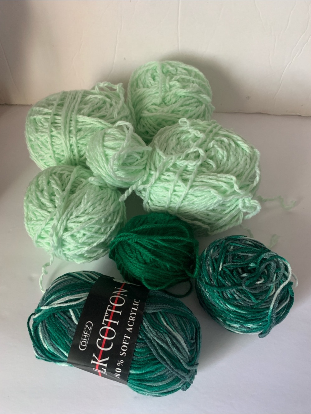 Assorted Green Yarn Bundle